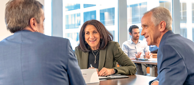 Professional woman smiling